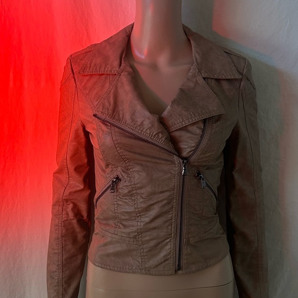 MAURICES Tan Leather Jacket - Picture 2 of 5